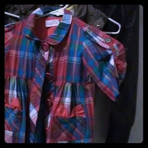 Cute plaid dress toddler girl sz 4